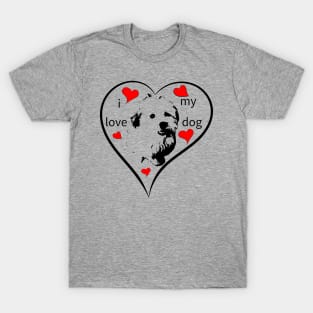 i love my dog, puppy, havanese, bolonka, giftidea T-Shirt